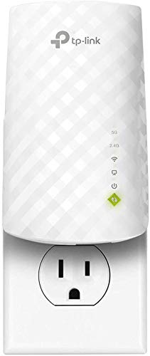 TP-Link AC750 WiFi Extender (RE220), Covers Up to 1200 Sq.ft and 20 Devices, Up to 750Mbps Dual Band WiFi Range Extender, WiFi Booster to Extend Range of WiFi Internet Connection