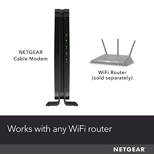 NETGEAR Cable Modem CM1000 - Compatible with All Cable Providers Including Xfinity by Comcast, Spectrum, Cox | for Cable Plans Up to 1 Gigabit | DOCSIS 3.1, Black (CM1000-1AZNAS)