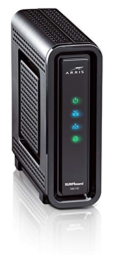 ARRIS SURFboard SB6190 DOCSIS 3.0 Cable Modem, Approved for Cox, Spectrum, Xfinity & others (Black)