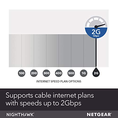 NETGEAR Cable Modem CM1000 - Compatible with All Cable Providers Including Xfinity by Comcast, Spectrum, Cox | for Cable Plans Up to 1 Gigabit | DOCSIS 3.1, Black (CM1000-1AZNAS)